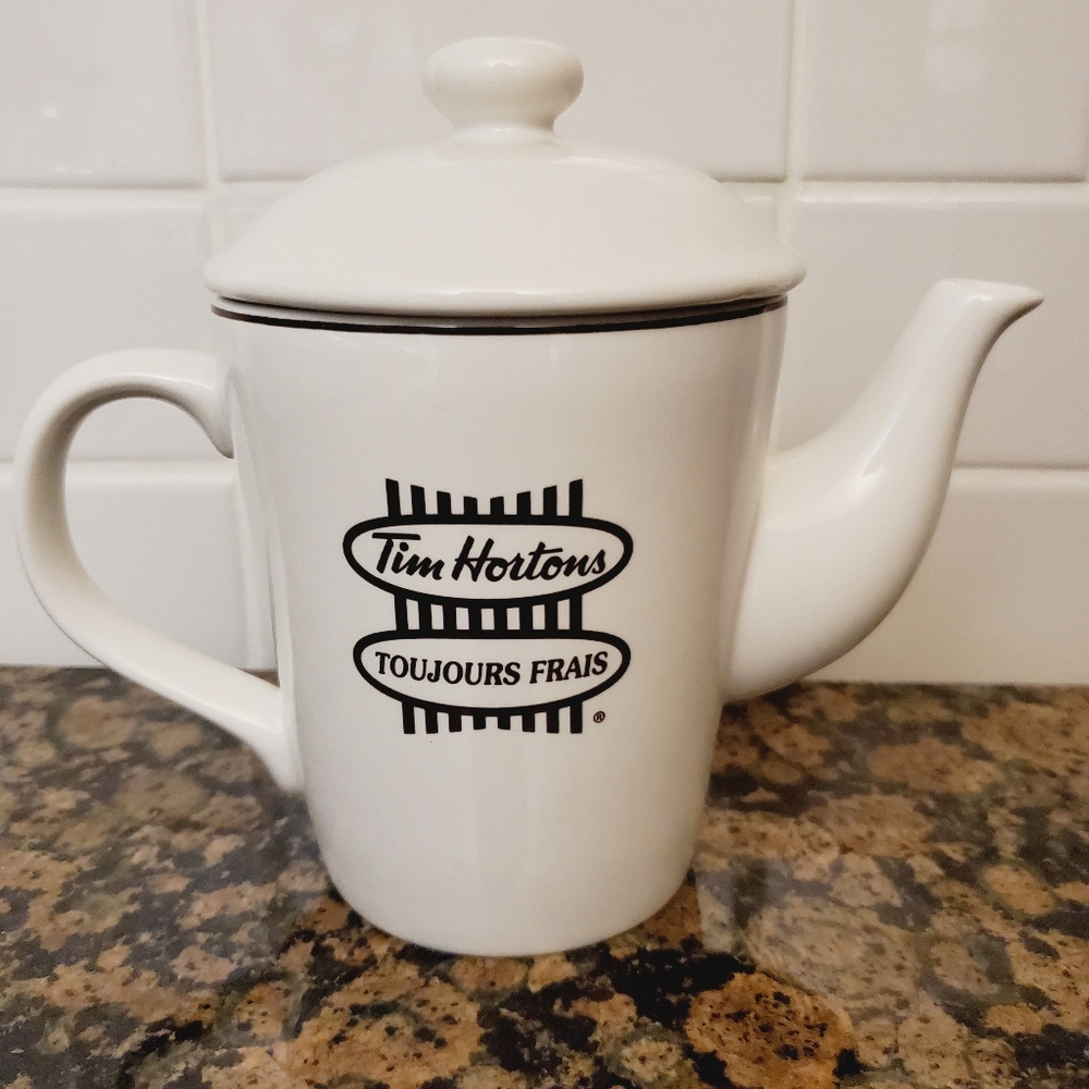 Tim Hortons Teapot Always Fresh Bilingual Toujours Frais